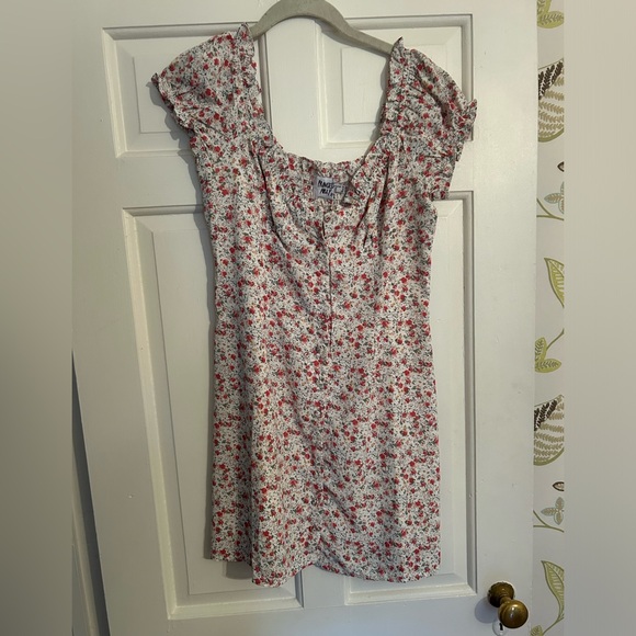 Princess Polly Donna Mini Dress Pink Floral size 8 - Picture 2 of 4